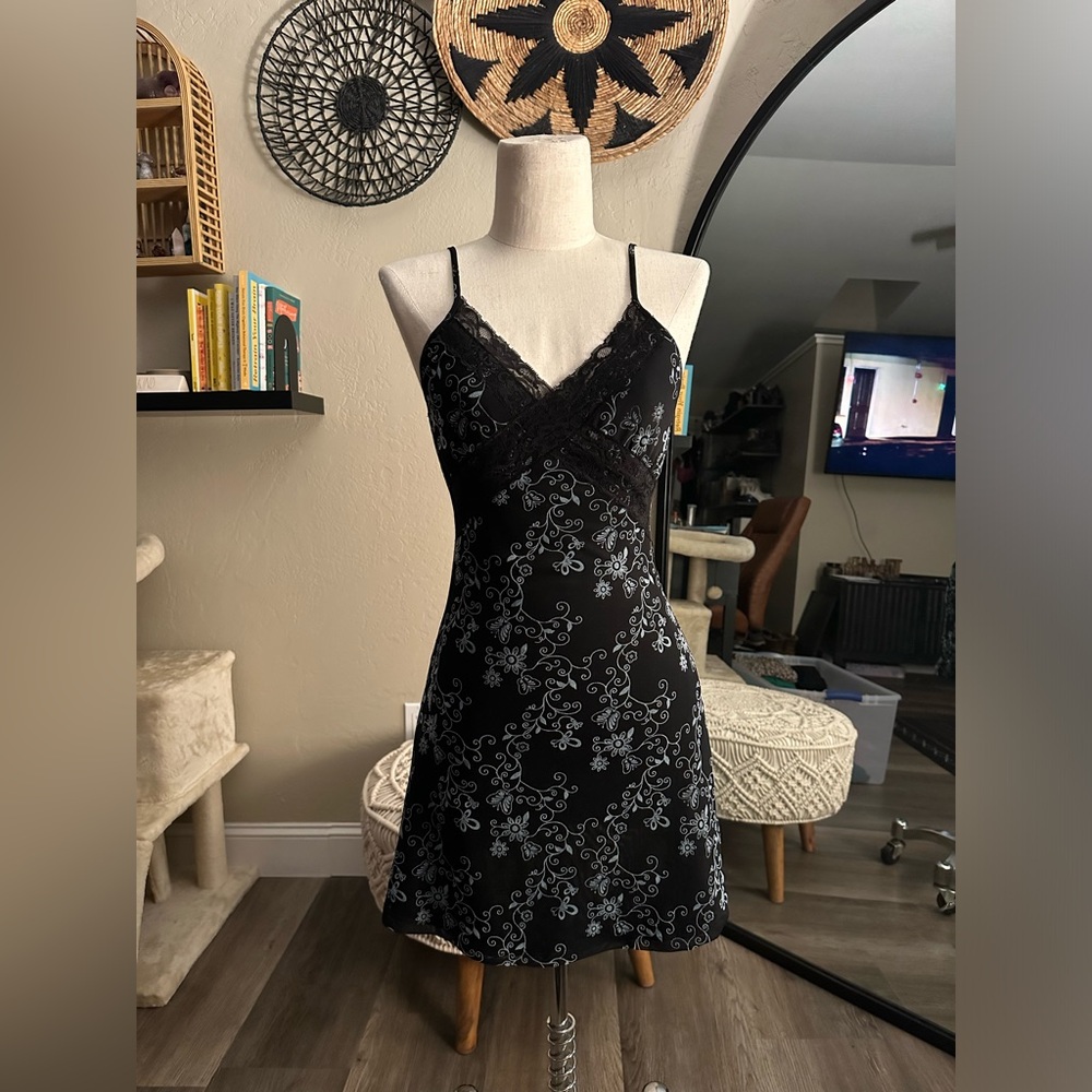 Coline Mini Dress In Butterfly Vine Flock XS